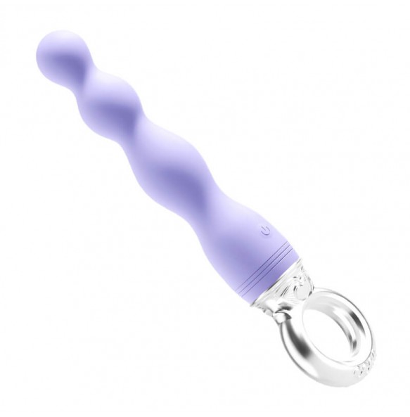 MizzZee - Ring Pulling Anal Beads (Chargeable - Purple)